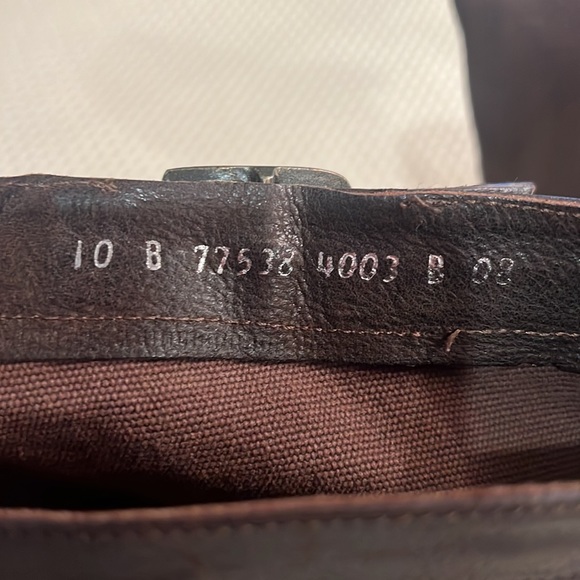 FRYE PAIGE Brown Leather Canvas Women's Riding Boots Size 10Riding Motorcycle - Picture 10 of 11